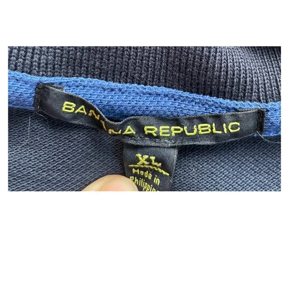 Banana Republic Striped Blue‎ Size XL Cotton